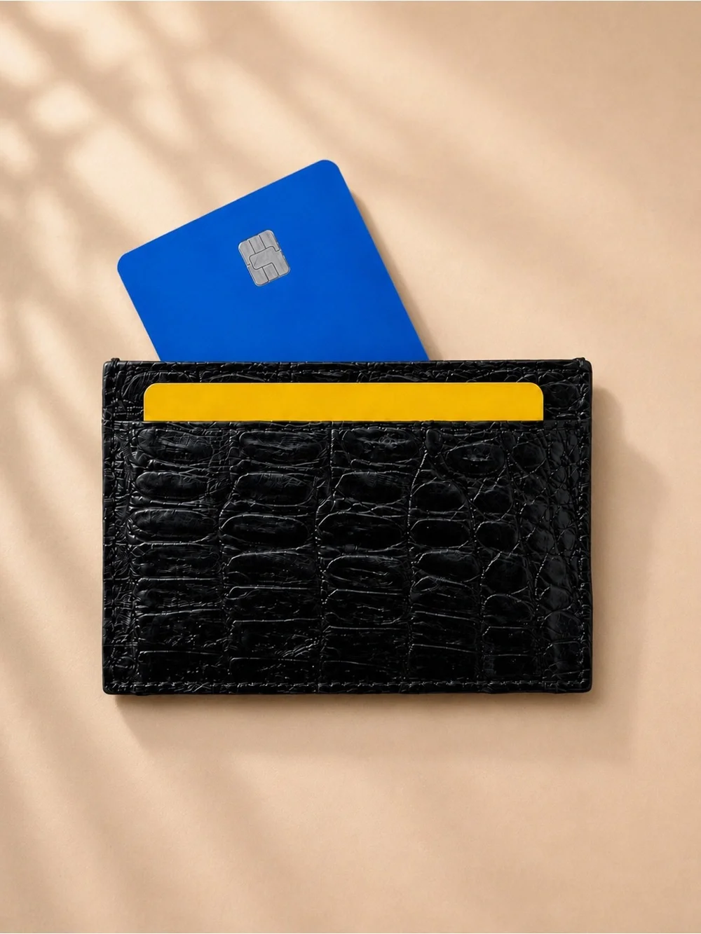 Francesca Miranda Men’s Genuine Crocodile Leather Cardholder – Made in Colombia